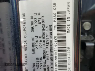 2019 Mazda Mazda3 Hatchback w/Preferred Pkg with VIN JM1BPBMM1K1140228, listed as a Copart auction lot 50682425 with 24,080 mi miles and Salvage Title. Bid and sale history available at carsss.com. Image 13.