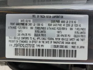 2018 Mazda CX-5 Touring z VIN JM3KFBCM2J0379190, wystawiony jako Copart lot #59233075 z przebiegiem 51 985 mil mil oraz Szkoda całkowita • Salvage title. Historia ofert i sprzedaży dostępna na DreamBid. Obrazek 13.