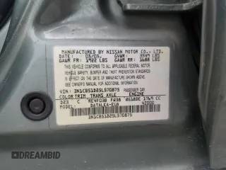 2005 Nissan Sentra S z VIN 3N1CB51D25L570875, wystawiony jako Copart lot #57447255 z przebiegiem 110 013 mil mil oraz Czysty tytuł • Clean title. Historia ofert i sprzedaży dostępna na DreamBid. Obrazek 12.