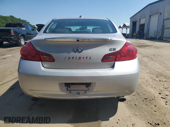2008 Infiniti G35 with VIN JNKBV61E58M217389, listed as a Copart auction lot 61494884 with 121,505 mi miles and Salvage Title. Bid and sale history available at DreamBid. Image 6.
