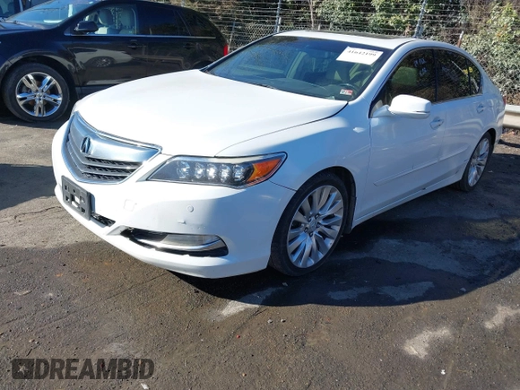 2014 Acura RLX Advance Pkg with VIN JH4KC1F94EC001457, listed as a IAAI auction lot 41642199 with 208,443 mi miles. Bid and sale history available at carsss.com. Image 2.