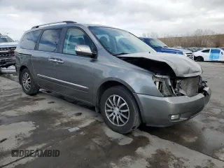 2012 Kia Sedona EX with VIN KNDMH4C76C6445077, listed as a Copart auction lot 49629305 with 184,377 mi miles and Salvage Title. Bid and sale history available at carsss.com. Image 4.