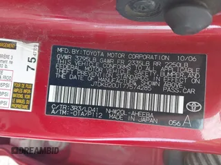 2007 Toyota Prius with VIN JTDKB20U177574285, listed as a IAAI auction lot 42397957 with 222,926 mi miles and . Bid and sale history available at DreamBid. Image 9.