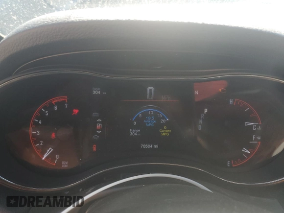 2020 Dodge Durango R/T with VIN 1C4SDHCT0LC394328, listed as a Copart auction lot 60821955 with 70,504 mi miles and Salvage title. Bid and sale history available at DreamBid. Image 9.
