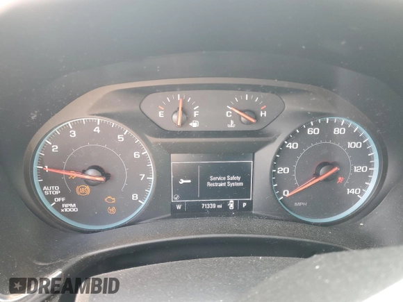 2018 Chevrolet Equinox LT with VIN 3GNAXSEVXJS550288, listed as a Copart auction lot 48984425 with 71,339 mi miles and Salvage Title. Bid and sale history available at carsss.com. Image 9.