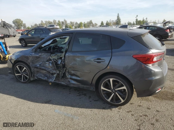 2022 Subaru Impreza Sport with VIN 4S3GTAM63N3712227, listed as a Copart auction lot 86365094 with 82,639 mi miles and Salvage Title. Bid and sale history available at carsss.com. Image 2.