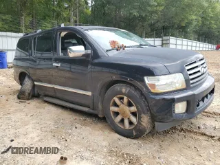 2006 Infiniti QX56 with VIN 5N3AA08A36N812115, listed as a Copart auction lot 71002914 with 347,383 mi miles and Salvage Title. Bid and sale history available at carsss.com. Image 4.
