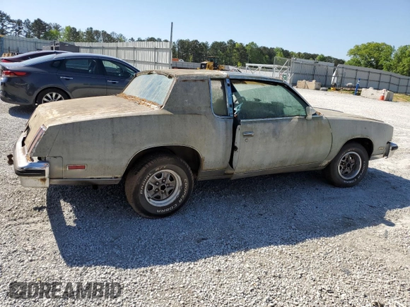 1978 Oldsmobile Cutlass with VIN 3M47F8D426090, listed as a Copart auction lot 52980655 with 86,771 mi miles and Clean Title. Bid and sale history available at DreamBid. Image 3.