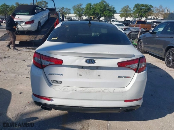 2012 Kia Optima SX with VIN 5XXGR4A6XCG017695, listed as a IAAI auction lot 41837506 with 210,845 mi miles. Bid and sale history available at carsss.com. Image 15.