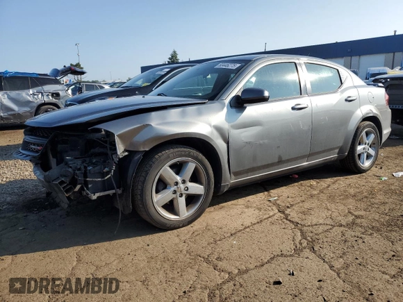 2013 Dodge Avenger SXT z VIN 1C3CDZCB2DN540451, wystawiony jako Copart lot #60446275 z przebiegiem 158 470 mil mil oraz Czysty tytuł • Clean title. Historia ofert i sprzedaży dostępna na DreamBid. Obrazek 1.