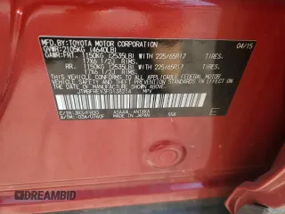 2015 Toyota RAV4 LE with VIN JTMBFREV3FD138214, listed as a Copart auction lot 50213705 with 132,295 mi miles and Salvage Title. Bid and sale history available at DreamBid. Image 13.