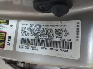 2009 Toyota Corolla с VIN 1NXBU40E89Z056687, выставлен на аукционе IAAI как лот 42429633 с пробегом 179 656 миль миль и . История ставок и продаж доступна на DreamBid. Изображение 9.