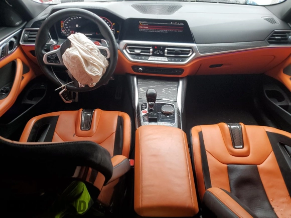 2022 BMW M4 Competition xDrive with VIN WBS43AZ02NCH79811, listed as a Copart auction lot 50540674 with 35,193 mi miles. Bid and sale history available at carsss.com. Image 8.