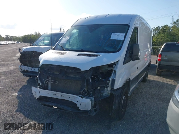 2019 Ford Transit with VIN 1FTYE2CM7KKB76498, listed as a IAAI auction lot 41969392 with 180,444 mi miles and . Bid and sale history available at carsss.com. Image 17.