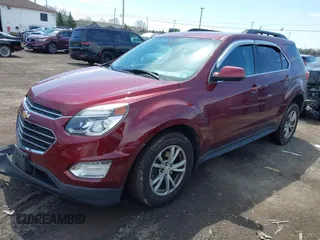 2017 Chevrolet Equinox LT with VIN 2GNALCEK5H1601189, listed as a IAAI auction lot 42038012 with 91,834 mi miles. Bid and sale history available at carsss.com. Image 2.
