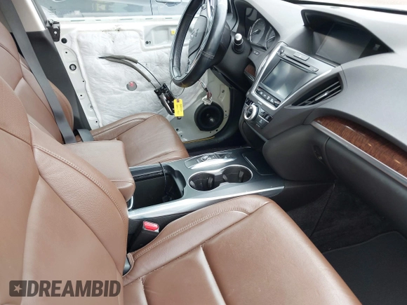 2017 Acura MDX Technology z VIN 5FRYD4H52HB025623, wystawiony jako IAAI lot #42435047 z przebiegiem 63 199 mil mil oraz . Historia ofert i sprzedaży dostępna na DreamBid. Obrazek 5.