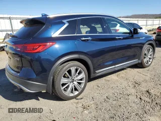 2021 Infiniti QX50 SENSORY with VIN 3PCAJ5CB8MF108806, listed as a Copart auction lot 49581385 with 26,057 mi miles and Salvage Title. Bid and sale history available at carsss.com. Image 3.