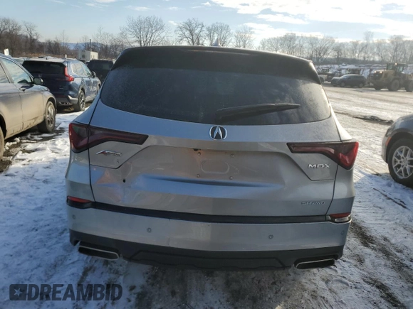 2024 Acura MDX w/A-Spec Package with VIN 5J8YE1H02RL000044, listed as a Copart auction lot 84683394 with 11,038 mi miles and Salvage Title. Bid and sale history available at carsss.com. Image 6.