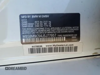 2018 BMW M3 z VIN WBS8M9C54J5J77957, wystawiony jako Copart lot #56768985 z przebiegiem 85 128 mil mil oraz Szkoda całkowita • Salvage title. Historia ofert i sprzedaży dostępna na DreamBid. Obrazek 12.