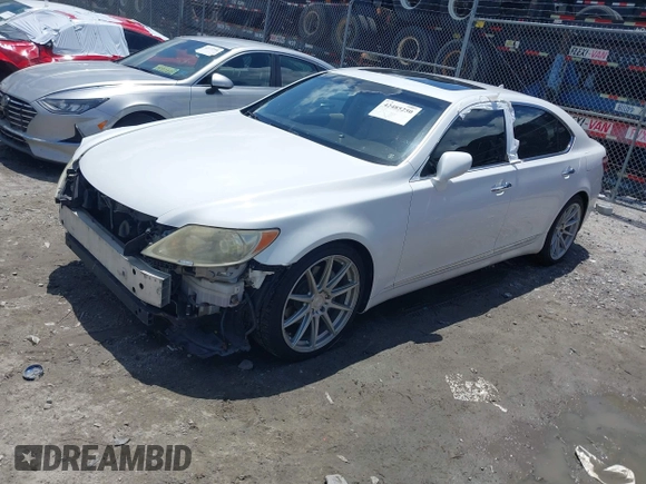 2007 Lexus LS 460 L with VIN JTHGL46F575002153, listed as a IAAI auction lot 42485250 with 261,868 mi miles and . Bid and sale history available at DreamBid. Image 2.