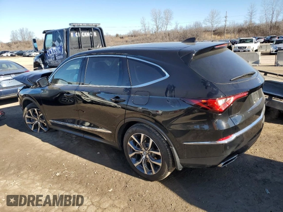 2023 Acura MDX w/Technology Package with VIN 5J8YE1H43PL032761, listed as a Copart auction lot 46911465 with 19,092 mi miles and Salvage Title. Bid and sale history available at carsss.com. Image 2.