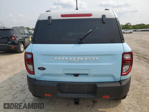 2024 Ford Bronco Sport Heritage with VIN 3FMCR9G68RRF41498, listed as a Copart auction lot 58862245 with 13,154 mi miles and Salvage title. Bid and sale history available at DreamBid. Image 6.