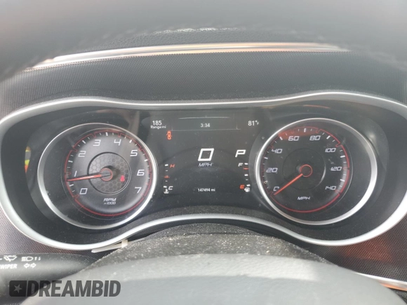2015 Dodge Charger SXT with VIN 2C3CDXHGXFH865725, listed as a Copart auction lot 54217975 with 147,494 mi miles and Salvage Title. Bid and sale history available at DreamBid. Image 9.