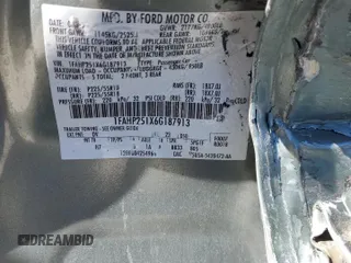 2006 Ford Five Hundred Limited with VIN 1FAHP251X6G187913, listed as a Copart auction lot 46833085 with 184,755 mi miles and Salvage title. Bid and sale history available at DreamBid. Image 14.