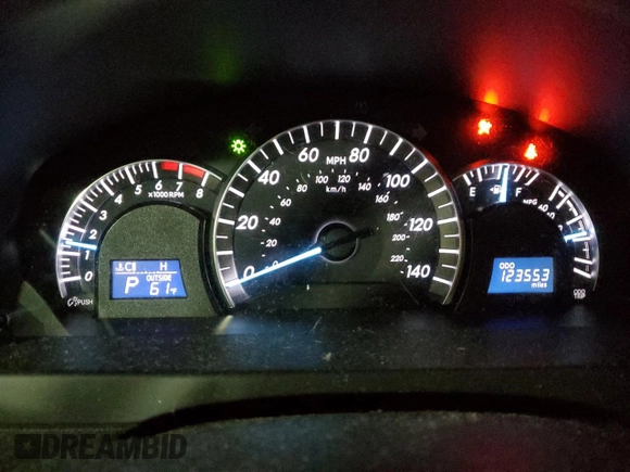 2014 Toyota Camry L with VIN 4T1BF1FK7EU317307, listed as a Copart auction lot 80576924 with 123,553 mi miles and Salvage Title. Bid and sale history available at DreamBid. Image 9.