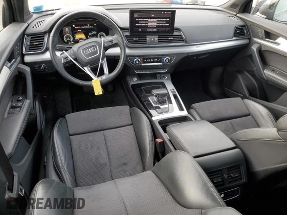 2023 Audi Q5 S line Premium Plus with VIN WA1E2AFY4P2069690, listed as a Copart auction lot 80200504 with 28,090 mi miles and Salvage title. Bid and sale history available at DreamBid. Image 8.