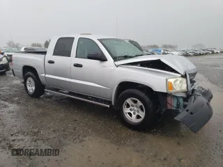 2005 Dodge Dakota SLT with VIN 1D7HE48N05S250870, listed as a Copart auction lot 48611265 with 73,177 mi miles and Salvage Title. Bid and sale history available at DreamBid. Image 4.