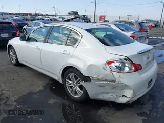 2012 Infiniti G25 Journey with VIN JN1DV6AP8CM813054, listed as a IAAI auction lot 41425028 with 104,398 mi miles and . Bid and sale history available at DreamBid. Image 3.