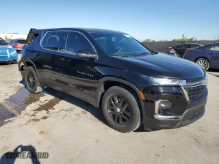2022 Chevrolet Traverse LS with VIN 1GNERFKW4NJ147916, listed as a Copart auction lot 49444435 with 34,868 mi miles and Salvage Title. Bid and sale history available at carsss.com. Image 4.