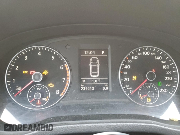 2013 Volkswagen Passat SEL Premium with VIN 1VWCH7A36DC118918, listed as a Copart auction lot 48909425 with 239,213 mi miles and Salvage Title. Bid and sale history available at carsss.com. Image 9.