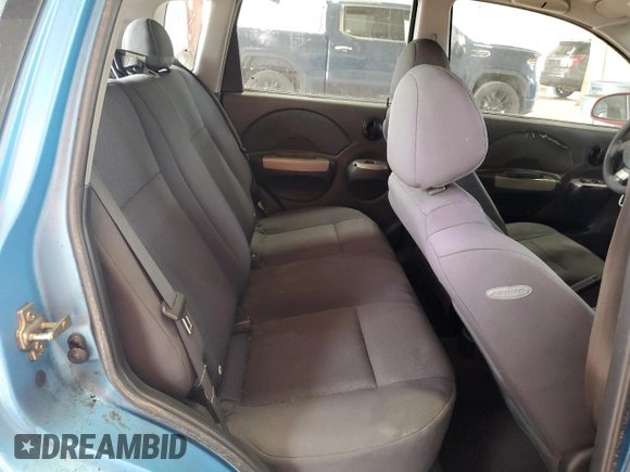 2006 Chevrolet Aveo LT with VIN KL1TG66686B652568, listed as a Copart auction lot 61491885 with 128,599 mi miles and Salvage title. Bid and sale history available at DreamBid. Image 10.
