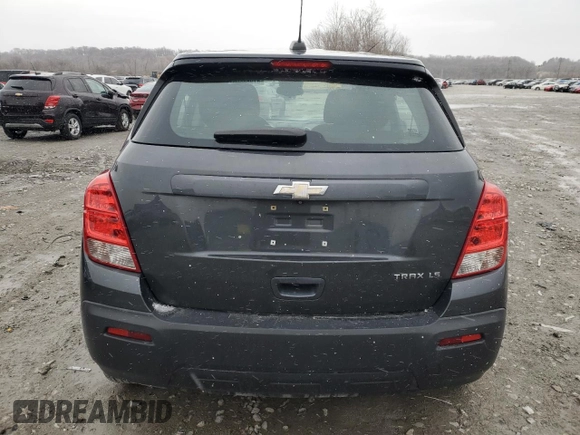 2016 Chevrolet Trax LS with VIN 3GNCJKSB1GL245561, listed as a Copart auction lot 47988605 with 260,028 mi miles and Salvage Title. Bid and sale history available at carsss.com. Image 6.