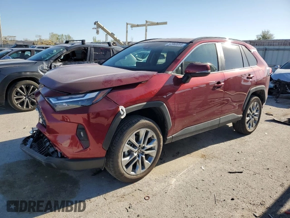 2024 Toyota RAV4 XLE Premium z VIN 2T3A1RFV1RW475478, wystawiony jako Copart lot #52960055 z przebiegiem 5 658 mil mil oraz Szkoda całkowita • Salvage title. Historia ofert i sprzedaży dostępna na DreamBid. Obrazek 1.