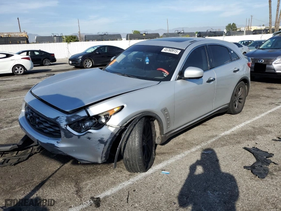 2009 Infiniti FX35 with VIN JNRAS18U49M104508, listed as a Copart auction lot 45760915 with 0 mi miles and Salvage Title. Bid and sale history available at carsss.com. Image 1.