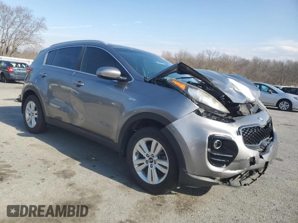2018 Kia Sportage LX with VIN KNDPMCAC1J7393125, listed as a Copart auction lot 50515275 with 124,947 mi miles and Salvage Title. Bid and sale history available at carsss.com. Image 4.