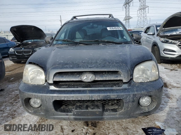 2005 Hyundai Santa Fe GLS with VIN KM8SC73E35U885063, listed as a Copart auction lot 45648425 with 148,961 mi miles and Salvage Title. Bid and sale history available at carsss.com. Image 5.
