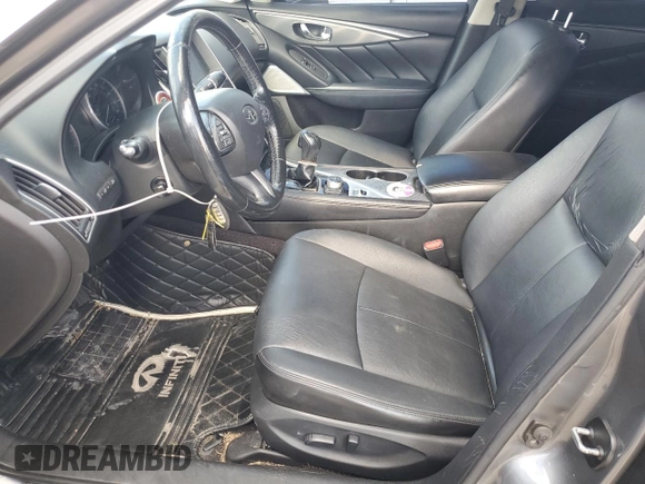 2017 Infiniti Q50 2.0t Sport with VIN JN1CV7AR8HM681049, listed as a Copart auction lot 78521374 with 177,766 mi miles and Non Repairable. Bid and sale history available at carsss.com. Image 7.
