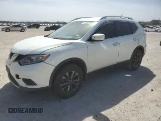 2014 Nissan Rogue SV with VIN 5N1AT2MVXEC844092, listed as a Copart auction lot 48302185 with 96,348 mi miles and Salvage Title. Bid and sale history available at carsss.com. Image 1.