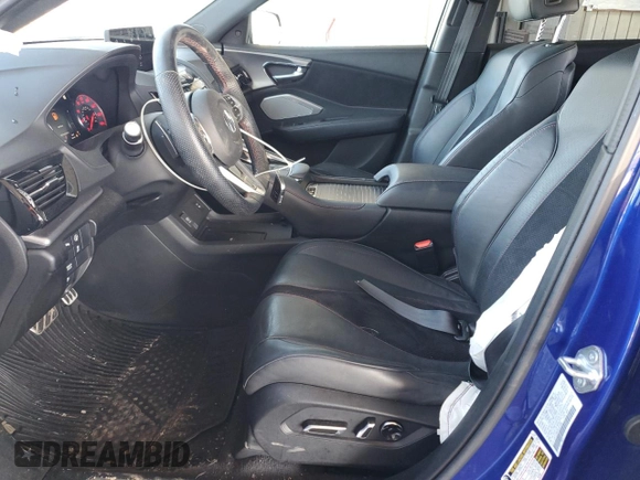 2023 Acura RDX w/A-Spec Package with VIN 5J8TC2H63PL001498, listed as a Copart auction lot 44694815 with 28,569 mi miles and Salvage title. Bid and sale history available at DreamBid. Image 7.