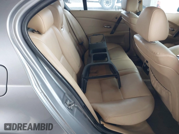 2006 BMW 5 Series 525i with VIN WBANE53596B992242, listed as a IAAI auction lot 41439708 with 176,575 mi miles and . Bid and sale history available at carsss.com. Image 8.