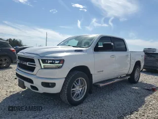 2020 Ram 1500 Big Horn with VIN 1C6SRFFM4LN204150, listed as a Copart auction lot 46865305 with 81,005 mi miles and Salvage Title. Bid and sale history available at carsss.com. Image 1.