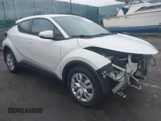 2021 Toyota C-HR LE with VIN NMTKHMBX1MR134150, listed as a IAAI auction lot 41677908 with 72,509 mi miles. Bid and sale history available at carsss.com. Image 1.