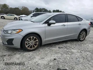 2020 Ford Fusion SE with VIN 3FA6P0HD9LR219420, listed as a Copart auction lot 50100945 with 45,009 mi miles and Salvage Title. Bid and sale history available at carsss.com. Image 1.