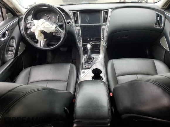 2017 Infiniti Q50 2.0t with VIN JN1CV7ARXHM682249, listed as a Copart auction lot 49639315 with 71,362 mi miles and Salvage Title. Bid and sale history available at carsss.com. Image 8.