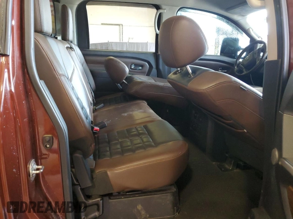 2016 Nissan Titan Platinum Reserve with VIN 1N6BA1F45GN507363, listed as a Copart auction lot 53625635 with 95,450 mi miles and Salvage title. Bid and sale history available at DreamBid. Image 10.