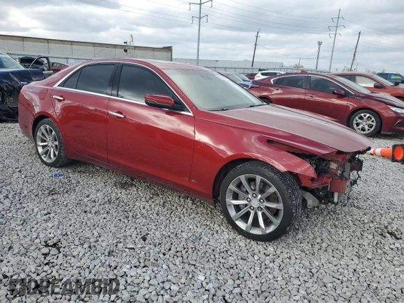 2018 Cadillac CTS Sedan Luxury AWD with VIN 1G6AX5SX1J0182531, listed as a Copart auction lot 82840664 with 86,025 mi miles and Salvage Title. Bid and sale history available at carsss.com. Image 4.